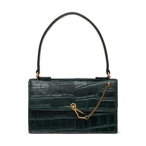 Stuad Jakie Bag Ivy Green Croc Embossed
